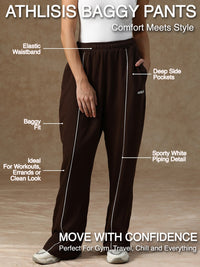 Flow Piping Sweatpants Brown