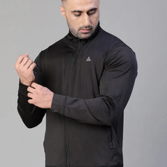 Basic Zipper Jacket Black