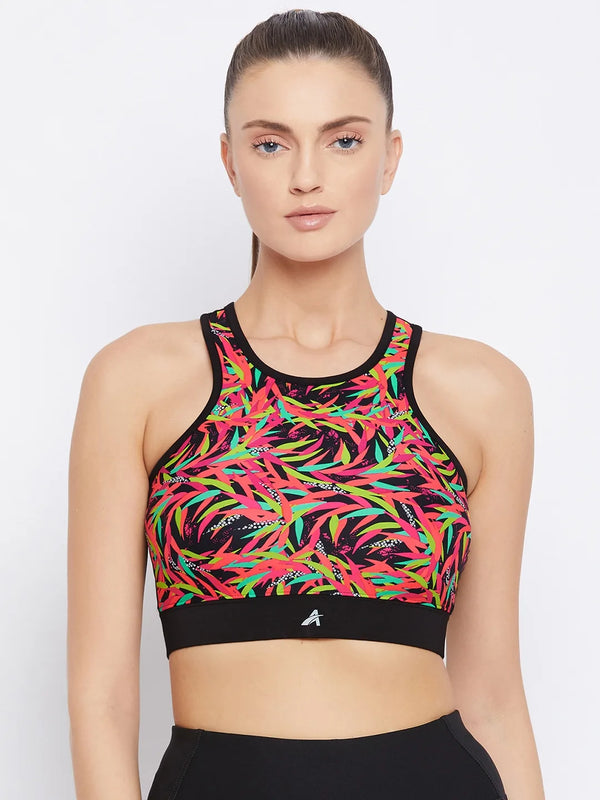 Floral Print Sports Bra