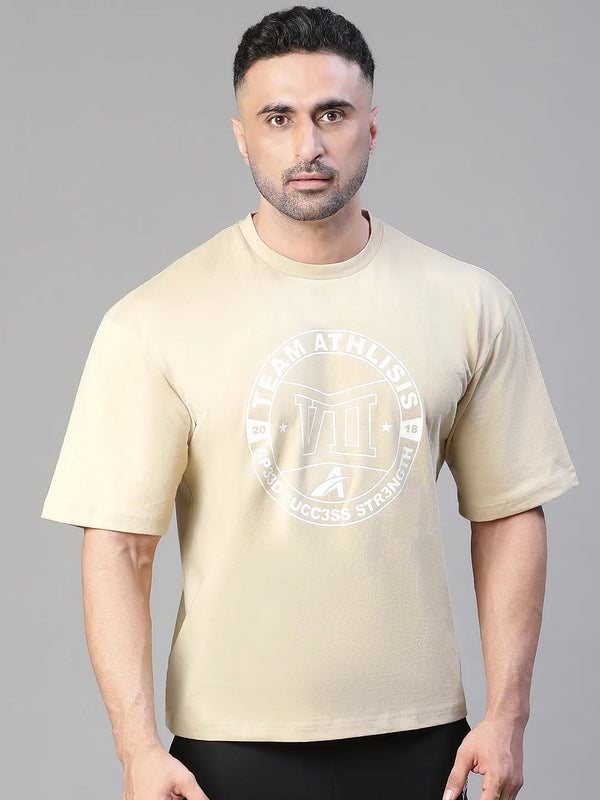 S³ Oversized T-Shirt Beige