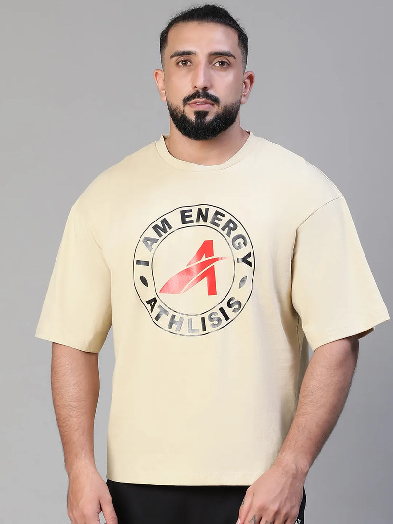 Energy Oversized T-Shirt Beige
