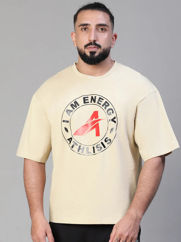 Energy Oversized T-Shirt Beige