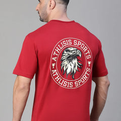 Eagle's Eye Oversized T-Shirt Maroon