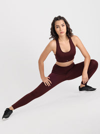 Performance Sports Bra Maroon