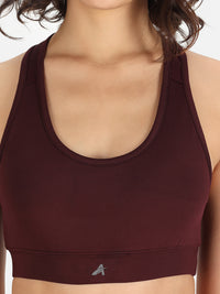 Performance Sports Bra Maroon