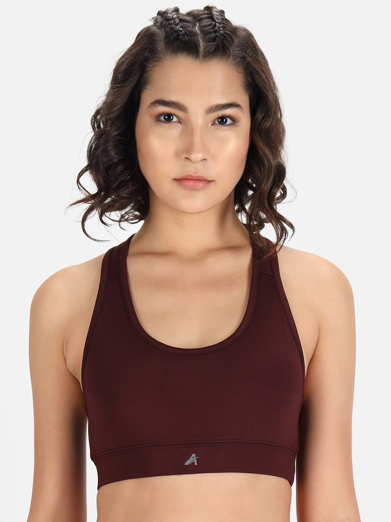 Performance Sports Bra Maroon