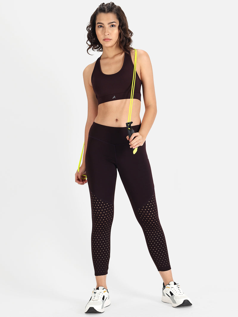 Performance Sports Bra D Wine