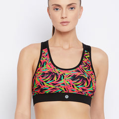 Performance Sports Bra Floral Red