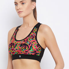 Performance Sports Bra Floral Red