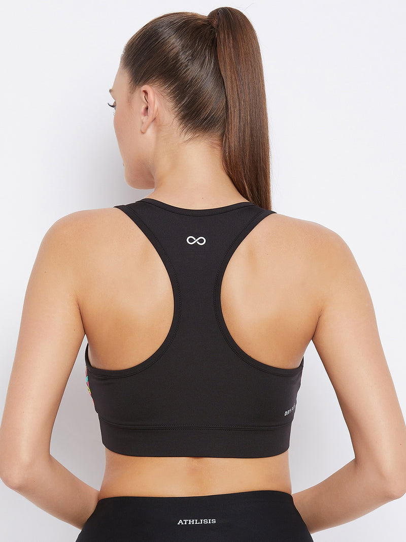 Performance Sports Bra Floral Red