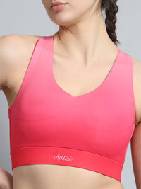 Dual Tone Sports Bra Hot Pink