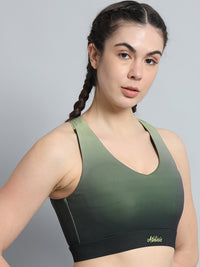 Dual Tone Sports Bra Green