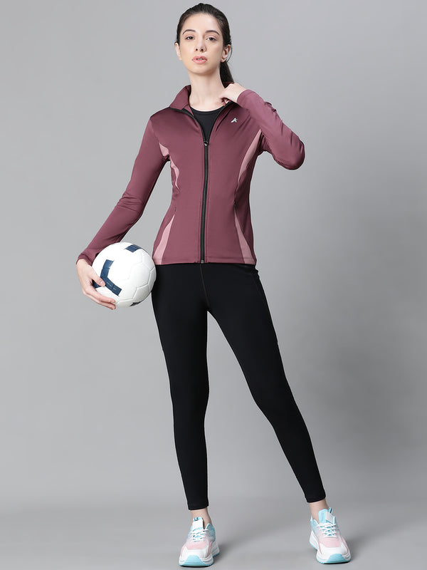 Side Stripe Jacket Mauve