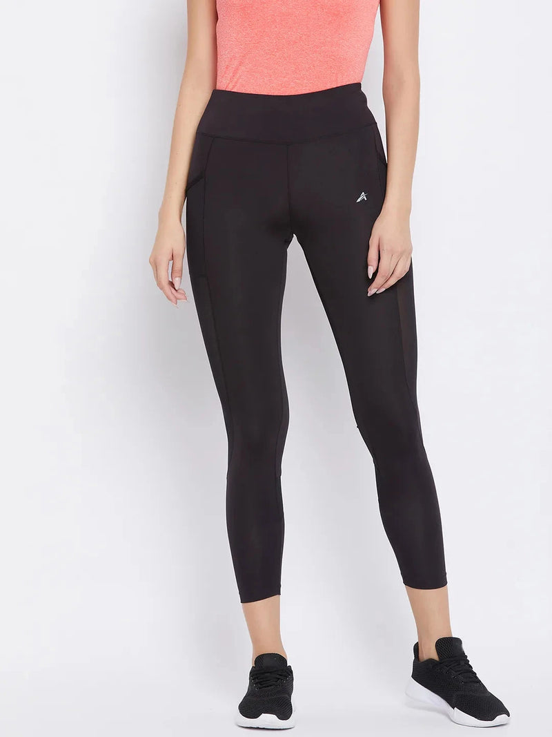 Women Black Training Tights Athlisis Sports