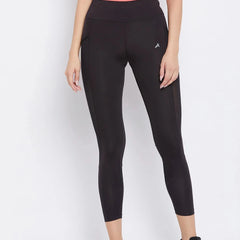 Women Black Training Tights Athlisis Sports