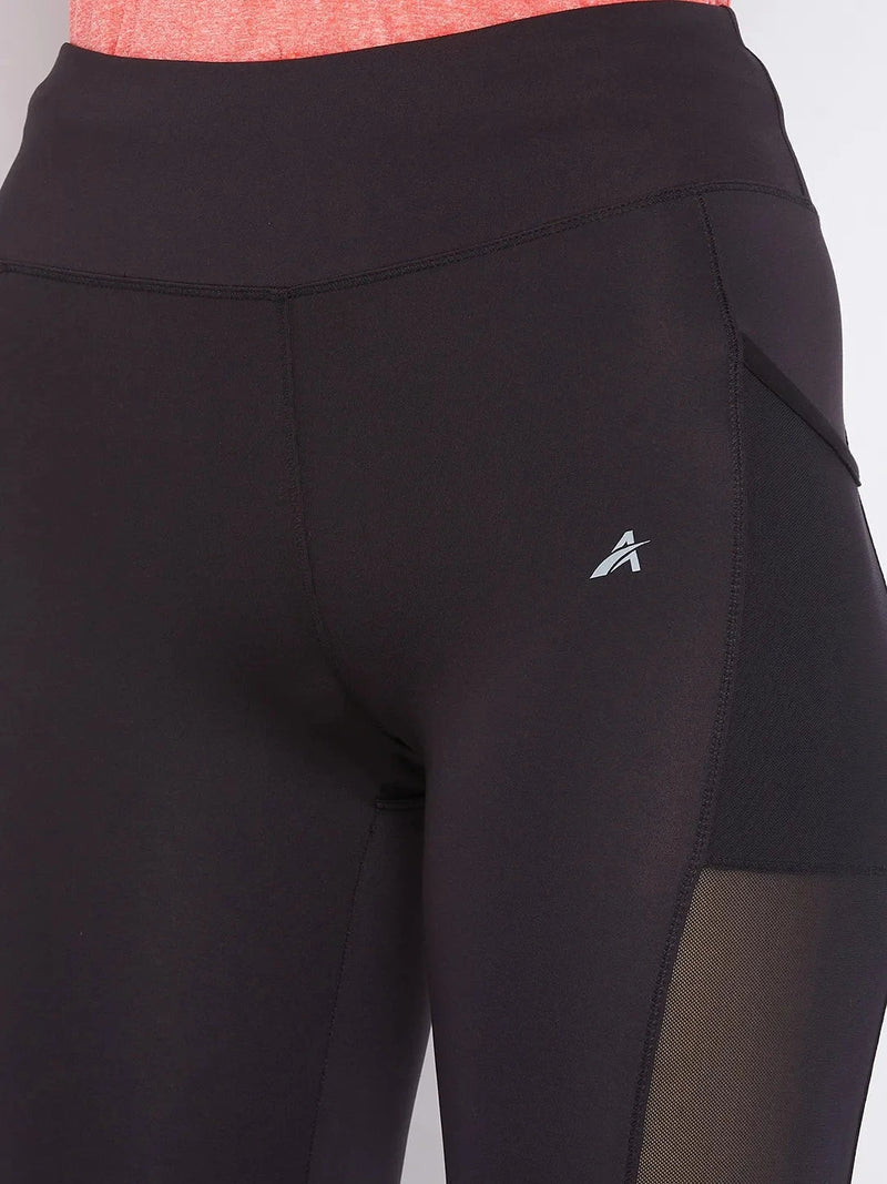 Women Black Training Tights Athlisis Sports