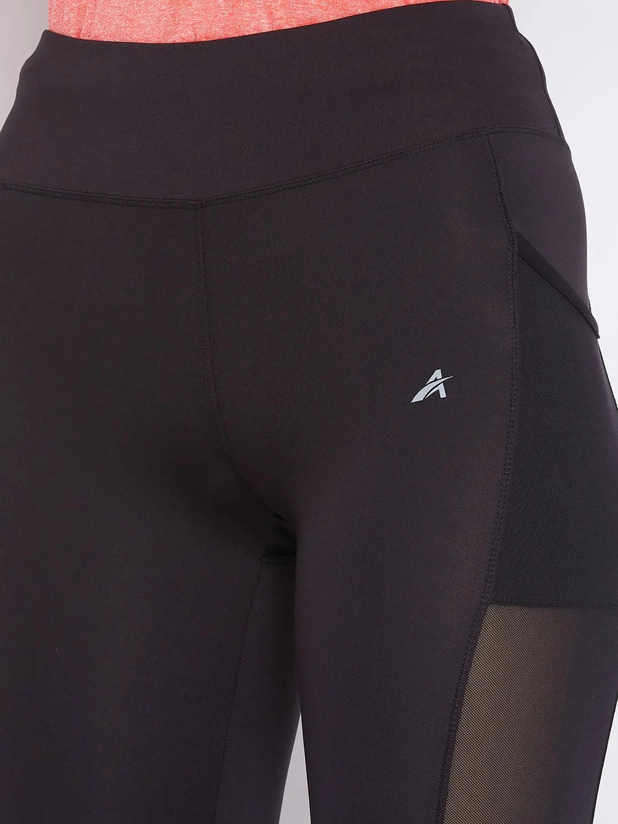 Women Black Training Tights Athlisis Sports