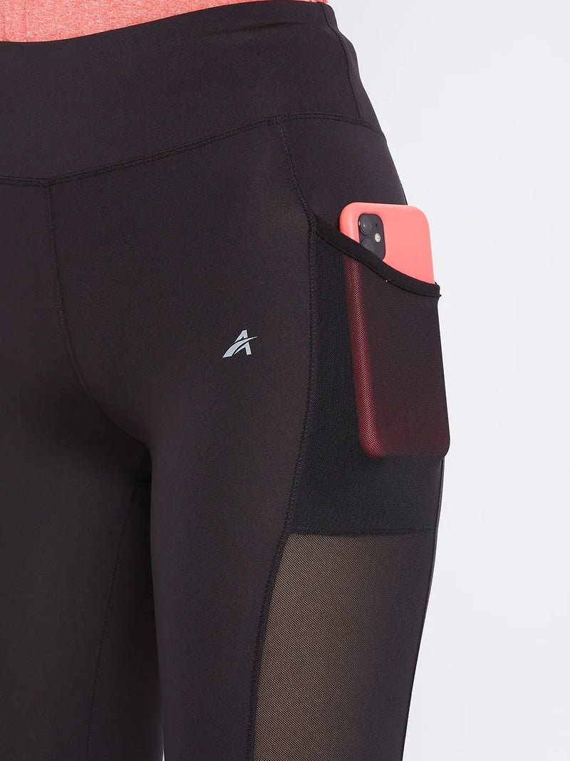 Women Black Training Tights Athlisis Sports