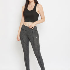 Stride Legging Grey Melange