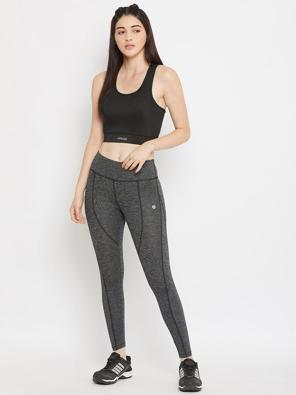 Stride Legging Grey Melange