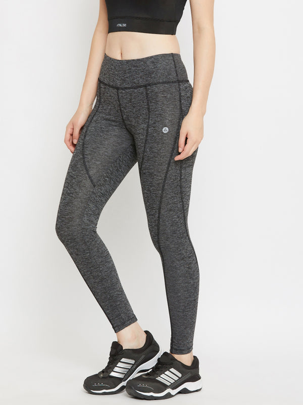 Stride Legging Grey Melange