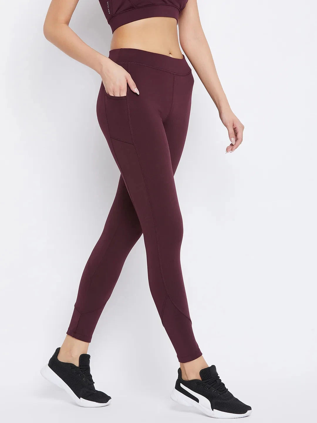 Maroon Training Tights Athlisis Sports