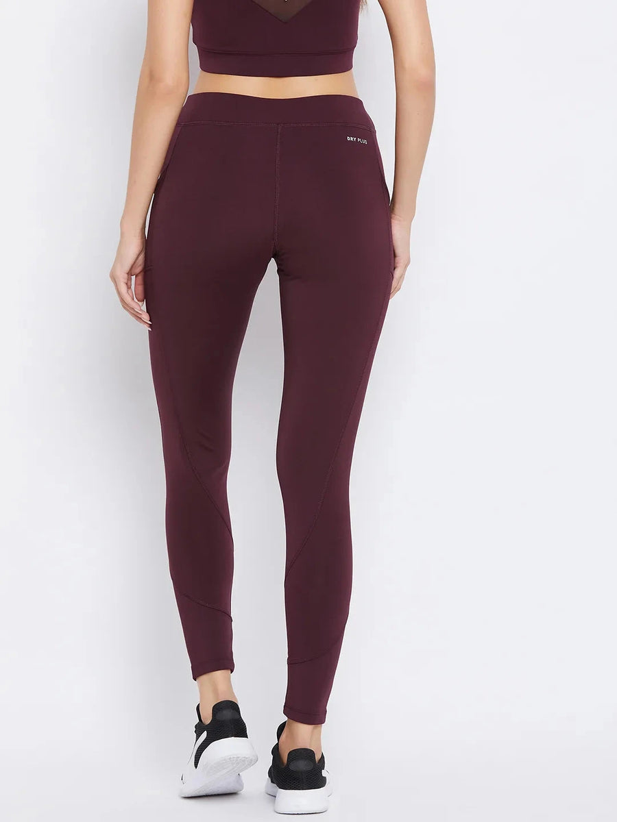Maroon Training Tights Athlisis Sports