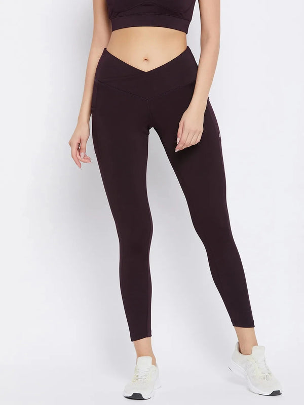 Burgundy Training Tights Athlisis Sports
