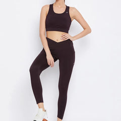 Burgundy Training Tights Athlisis Sports