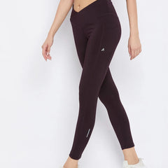 Burgundy Training Tights Athlisis Sports