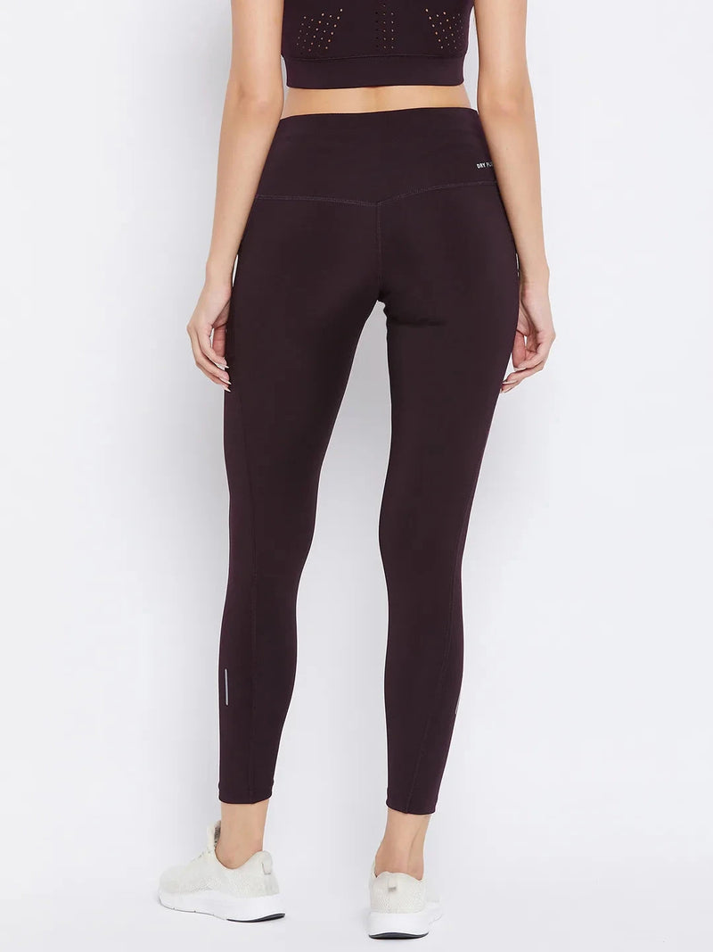 Burgundy Training Tights Athlisis Sports