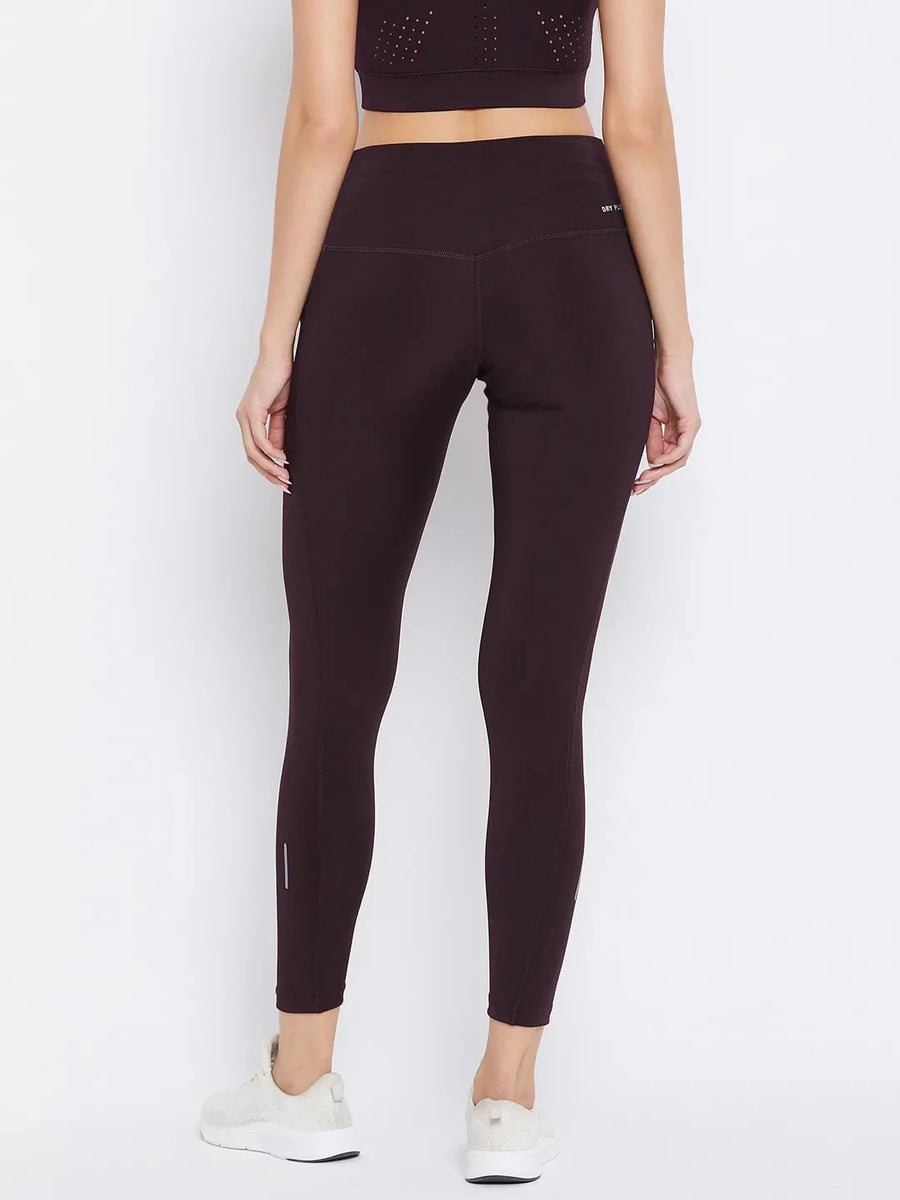 Burgundy Training Tights Athlisis Sports