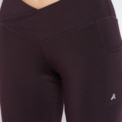 Burgundy Training Tights Athlisis Sports