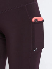 Burgundy Training Tights Athlisis Sports