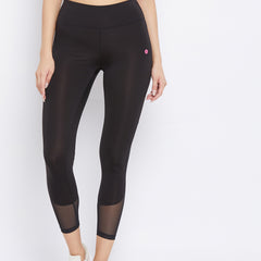 Mesh Inset Legging Black