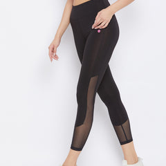 Mesh Inset Legging Black