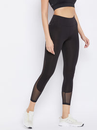 Mesh Inset Legging Black