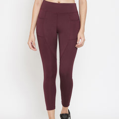 Streamline Legging Maroon