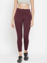 Streamline Legging Maroon