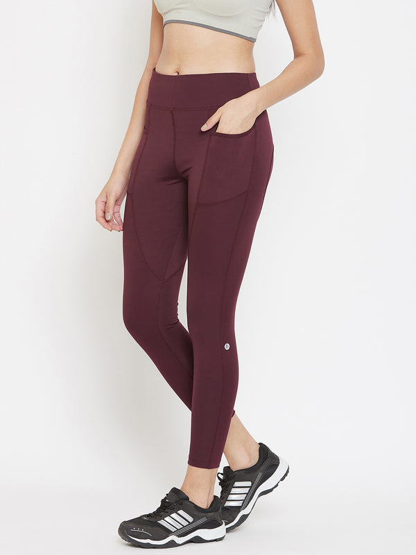 Streamline Legging Maroon