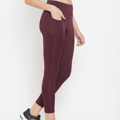 Streamline Legging Maroon