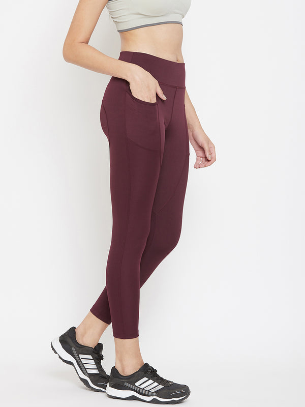 Streamline Legging Maroon