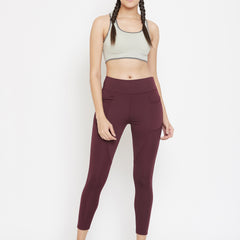 Streamline Legging Maroon