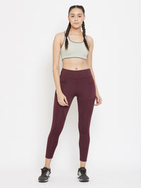 Streamline Legging Maroon