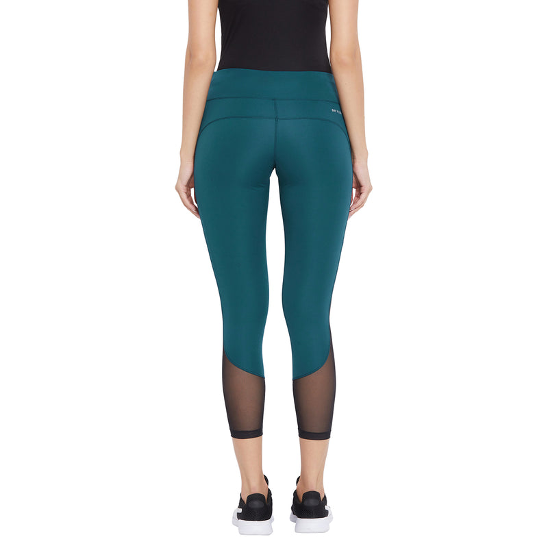 Mesh Inset Legging Teal