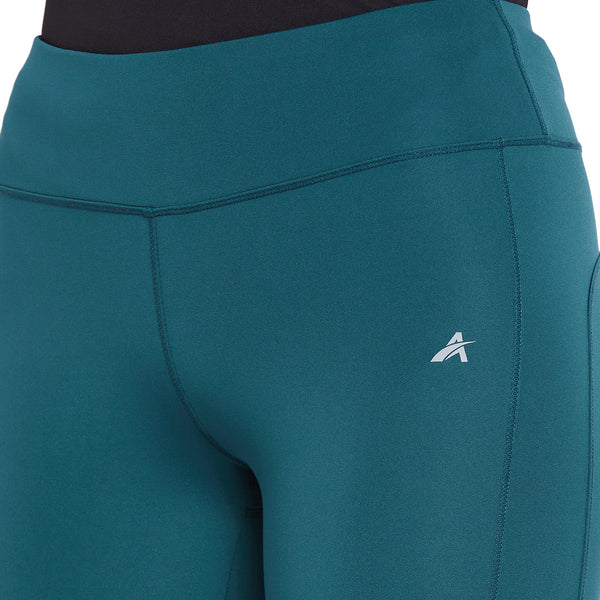 Mesh Inset Legging Teal