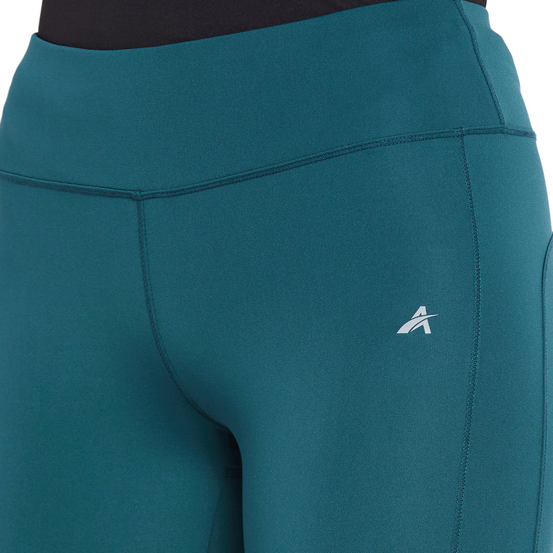 Mesh Inset Legging Teal