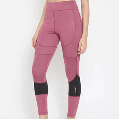 Women Mauve Performance Quick Dry Training Tights Athlisis Sports