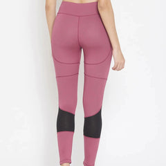 Women Mauve Performance Quick Dry Training Tights Athlisis Sports