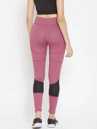 Women Mauve Performance Quick Dry Training Tights Athlisis Sports